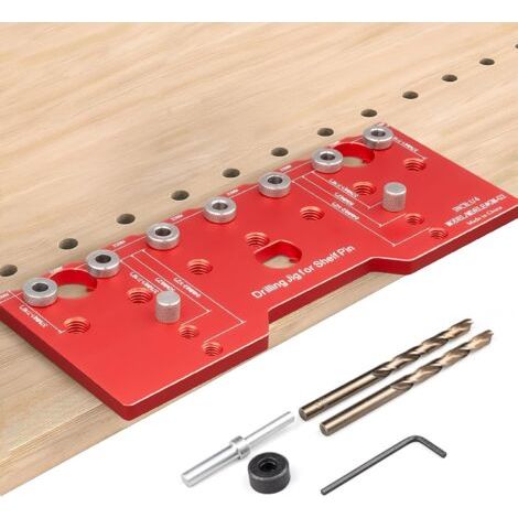 Bohrschablone Für Regalhalter, Verstellbare Bohrhilfe Für Regale, Aluminium-bohrschablone 1/4