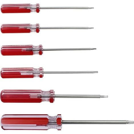Satz Von 6 Dreikant-schraubendrehern, Magnetische Dreikant-bits 1,8 Mm 2,0 Mm 2,3 Mm 2,7 Mm 3,0 Mm 4,2 Mm Reparaturwerkzeug Für Spielzeug Und Batteriewechsel