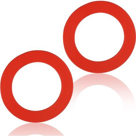2er-pack Silikon-dichtungen Für Toilettenspülventil, Auslaufsicher, Für Wc-spülkasten 630-0030 (rot)