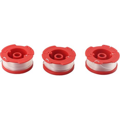 3er-pack Ersatzspulen Für Craftsman Rasentrimmer Cmcst900 Cncst910 Cmesta900, Vorbewickeltes Nylonseil, Rote Köpfe, 0,2 Cm X 9,1 M