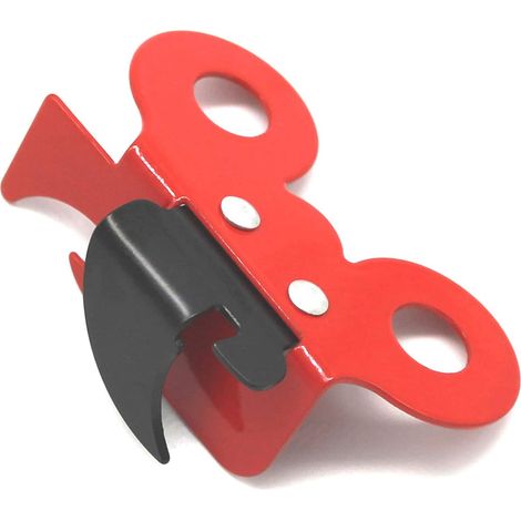 Manueller Dosenöffner, 2-in-1-dosenöffner, Manueller Dosenöffner, Schmetterlings-dosenöffner, Edelstahl, Rot, 7,3 X 4,5 X 2,5 Cm
