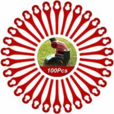 Satz Mit 100 Ersatzklingen, Kompatibel Mit Dem Rasentrimmer Florabest Lidl Frta 20 A1, Fat 18b2, Fat 18b3