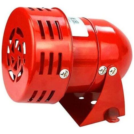 Leistungsstarke 220v-sirene, Außensirene, 120db Alarm, Rote Motorsirene, Metallsirene, Industriehupe, Bootsalarm Von Ruikalucky