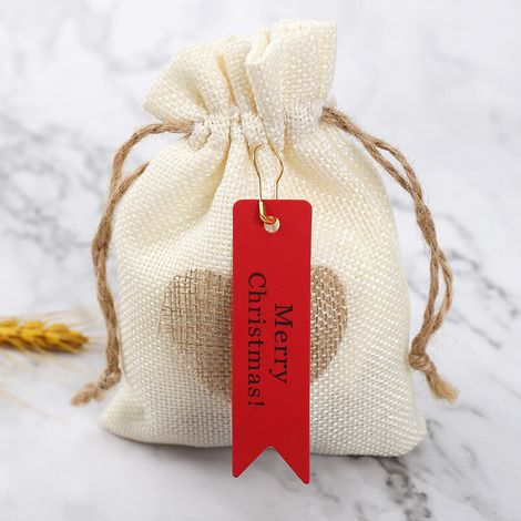 Weitere Weihnachtsdekoration, Geschenkanhänger „frohe Weihnachten“, 100 Stück, Kraft-verpackungsetiketten Für Gebäck Zu Weihnachten, Bastelzubehör (rot)