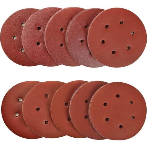 Satz Von 100 Schleifscheiben 150 Mm – Sortiment Körnungen 40/80/120/180/320/600/800/1000/1500/2000 – Zum Schleifen Von Metall, Holz, Kunststoff, Glas