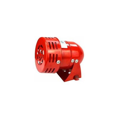 Leistungsstarke 220v-sirene, Außensirene, 120db Alarm, Rot, Kabelgebundener Motor, Metallsirene, Horn Für Industrie Und Schiffe