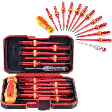 Magnetisches Schraubendreher-set Für Elektriker, 13-teiliges Set Isolierter Schraubendreher, 1000v Magnetische Phillips-, Schlitz- Und Torx-schraubendreher, Langlebiges Handwerkzeug, Reparatur-werkzeu