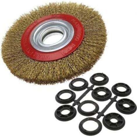 Kreisförmige Stahlbürste Zum Reinigen Von Schleifböcken, Durchmesser 125 Mm/150 Mm/200 Mm, 150 Mm