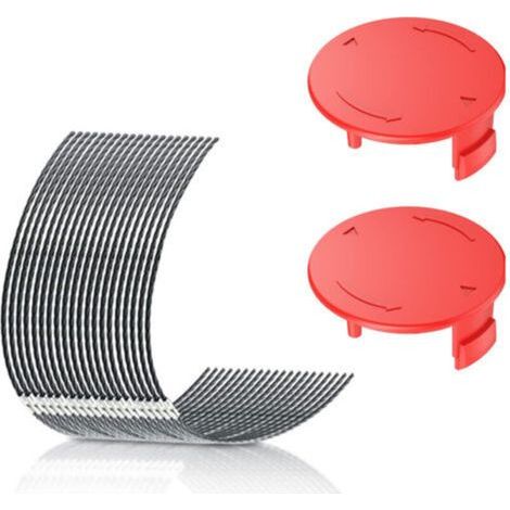 10er-pack Rasenmäherfäden + 2 Kappen, Durchmesser 3,5 Mm, Ersatzspulen Für Rasenmäher, Kompatibel Mit Bosch-ersatzspulen F016800431 Afs 23-3