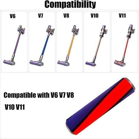 Ersatz-rollenbürste Kompatibel Mit Dyson V6 V7 V8 V10 V11, Weiche Rolle Für Harte Böden