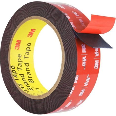 3m Extra Starkes Doppelseitiges Klebeband (1,5 Cm 3m) Wasserdicht Und Hochtemperaturbeständig Montageband Für Den Außenbereich, Autoreparatur, Befestigung, Diy