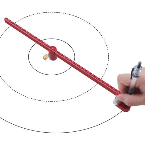 Zimmermannszirkel, Runde Lineale Aus Aluminiumlegierung, 300 Mm, Aluminium-zirkelanreißer, Gepunkteter Kreismarkierer Für Die Holzbearbeitung