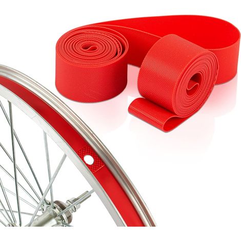 Rote Felgenband Für Fahrrad, Zwei 24-zoll-felgenbänder Mit 20 Mm Breite