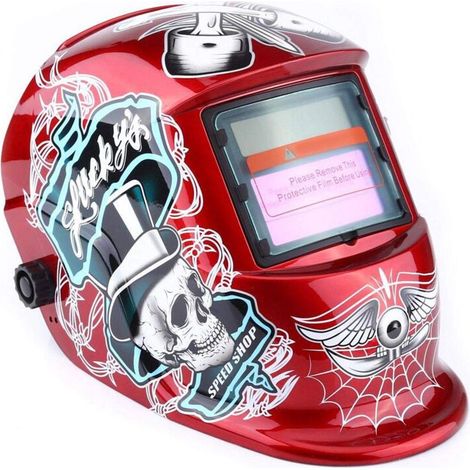 Masque De Soudage Automatique Din 9-13 – Protection Uv-ir – Sensibilité Réglable – Fenêtre 9,2 X 4,2 Cm – Pour Soudage Tig Mig Mag