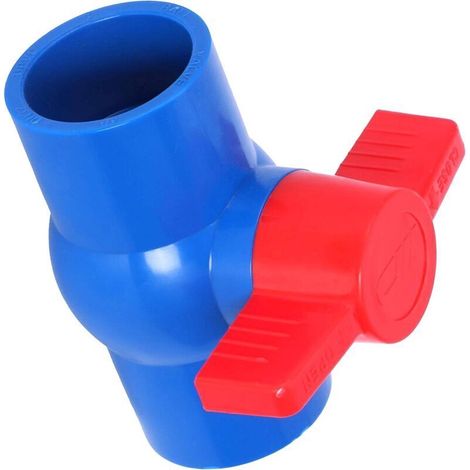 Ventil Mit Rotem Griff, Kugelventil Aus U-pvc, 40mm X 40mm