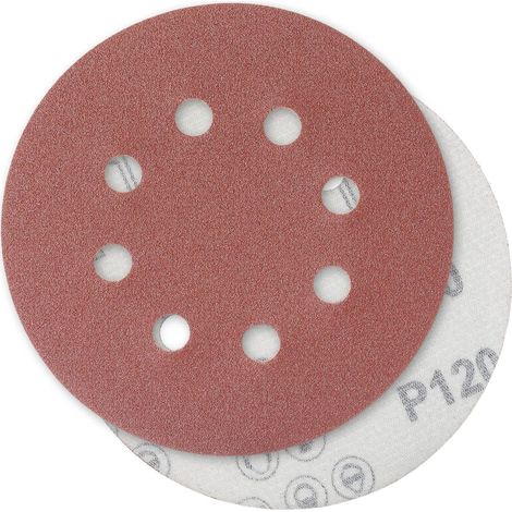 120 Schleifscheiben, Schleifpapier, Körnung, Größe 125 Mm, Ideal Zum Schleifen/polieren/entrosten Hsdps5m100, 100er-pack