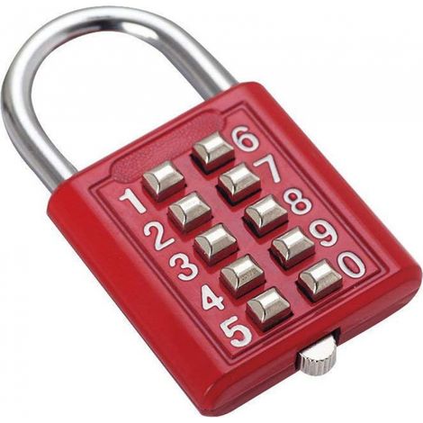 Sicherheitsketten Mit Zahlenschloss, Digitales Schloss, Koffer, Tür, Schublade, Box, 10-stellig, 5-stellig, Rot, Verriegelungsvorrichtung