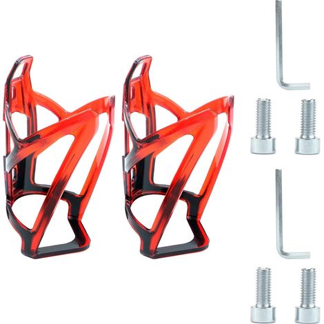 2er-set Fahrradflaschenhalter, Sport-fahrradflaschenhalter, Outdoor-fahrradflaschenhalter, Leichte Flaschenhalter Mit Schrauben Für Rennräder Und Mountainbikes (rot)