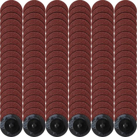 2-zoll-rote Schleifscheiben, Körnung 114, Mit Rollen Der Körnung 36 Zum Oberflächenschleifen, Entgraten Und Entfernen Von Rost.