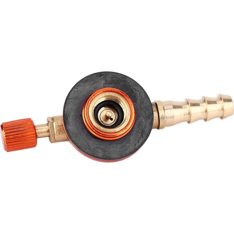 Camping-gas-ladeadapter, Messing-gasflaschenadapter Für Outdoor-campingkocher, Innendurchmesser 10 Mm, Innenausgang 4 Mm, Außenausgang 9 Mm (rot)