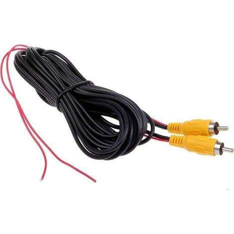 6m Rca-verlängerungskabel, Cinch-kabel, Phono-stecker, Anschlussstecker Für Rückfahrkamera, Rotes Detektionskabel