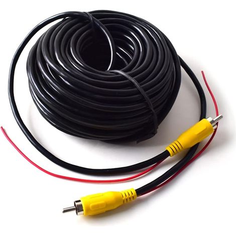15m Video Verlängerungskabel Rca Jack Kabel Phono Stecker Für Rückfahrkamera Auto Detektionskabel Rot