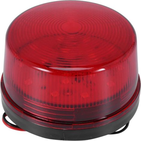Led-stroboskoplicht, Blinkend, 12v, Alarm, Haussicherheit, Rotes Licht