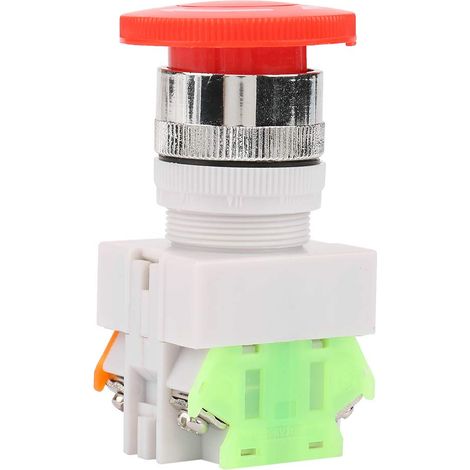 5a 220v 22mm Not-aus-taster No/nc Rot Pilzkopf