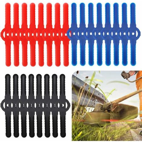 Trimmerklinge, 24er-pack Rote Trimmermesser - Kunststoff-rasentrimmer - Gartenwerkzeug - Ersatzklingen Für Kabellosen Rasentrimmer (je 8 Stück)