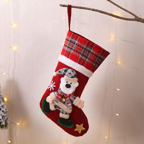 Weihnachtsstrumpf, Weihnachtsmann-socken, Zur Dekoration Von Weihnachtsstrümpfen, Sack, Süßigkeitensack, Geschenksack.-d