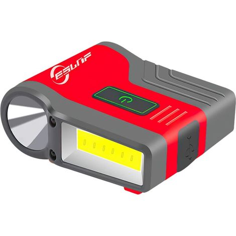 Stirnlampe Mit Clip, Led-stirnlampe, Wiederaufladbar, Wasserdicht, Leistungsstarke Stirnlampe Mit Sensorsteuerung Für Angeln, Laufen, Camping, Lesen, Hund, Wandern (rot)
