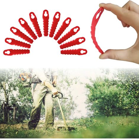100 Stück 115,5 Mm Kunststoff-rasenmäher-klingen, Passend Für Gartenrasenmäher-werkzeugteile