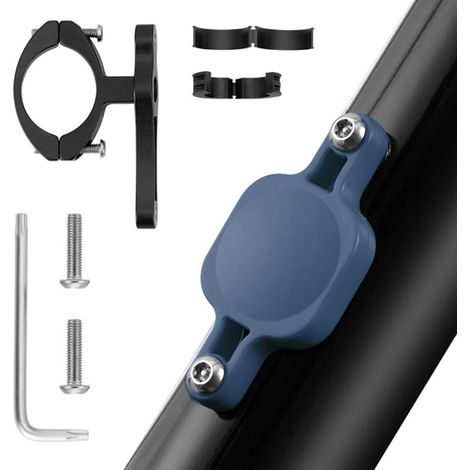 Airtag Velo, Airtag Velo Halterung, Airtag Fahrrad, Diebstahlschutz-halterung Für Airtag Am Fahrrad Aus Abs-material, Staubdicht, Wasserdicht, Gute Tarnung, Fahrradverfolgung, Fahrradzubehör (schwarz,