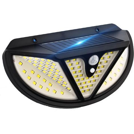 Solarbetriebene Außenleuchten Mit Bewegungsmelder, 118 Superhelle 300° Led-außenstrahler, 3 Modi, 4 Wasserdichte Solar-wandleuchten