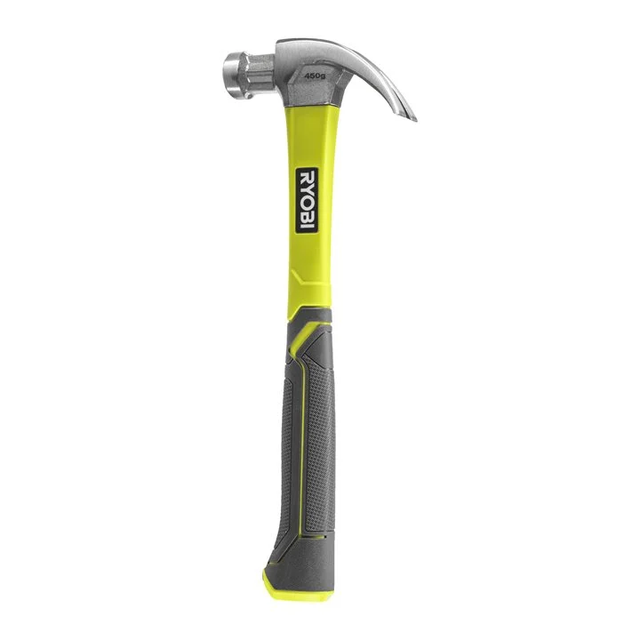 RHHCC450 Gebogener Zimmermannshammer aus Fiberglas, 450 g - Ryobi