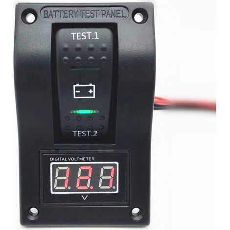 1-bit-on-off-on-kippschalter, Bootsschalter, Yacht-batterieschalter + Digitalvoltmeter