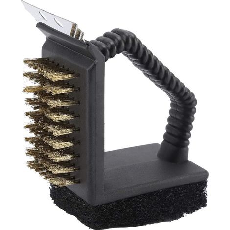 Grillbürste Zur Reinigung Des Grills – Langlebige, Multifunktionale 3-in-1 Edelstahl-reinigungsbürste Für Barbecues