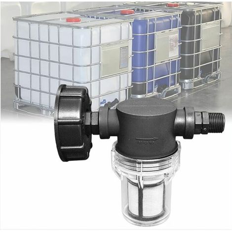Hahn Für 1000-liter-tank, U-anschluss Für Gefilterten Regenwassersammler Und Adapter Für Ibc-tank S60x6 (außengewinde 1/2").
