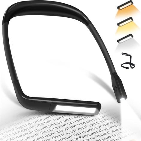 Led-halsleselampe, Wiederaufladbar – 3 Farbmodi, Flexibler Lesekragen Für Bücher, Stricken, Nähen, Camping & Reparatur – Geschenkidee Für Frauen, Männer, Teenager & Leser