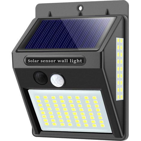 Solarlampen Für Den Außenbereich Mit Bewegungsmelder, Hochwertige 100led-1000lumen Solar-außenbeleuchtung, 1200mah Wasserdichte Solar-led-wandleuchte Für Den Garten - 1 Stück