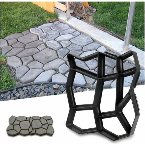 Betonform Für Gehwege, Schalung Aus Kunststoff, Betonformen, Platten Für Den Garten 42,5 X 42,5 X 4 Cm