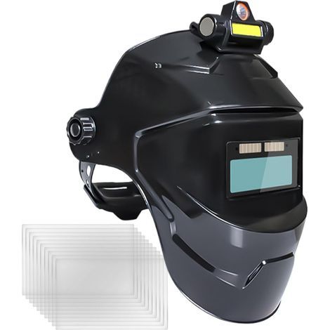 Automatisch Abdunkelnder Schweißhelm, Solarbetriebene Schweißerhaube, Atmungsaktiver Schutzschild Für Schweißarbeiten, Automatischer Solarbetriebener Schweißschutzhelm