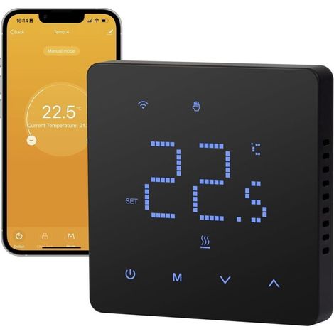 Wlan-thermostat Für Warmwasser-fußbodenheizung, Programmierbar, Fernsteuerung Über Smart Life App, Kompatibel Mit Alexa Und Google Home