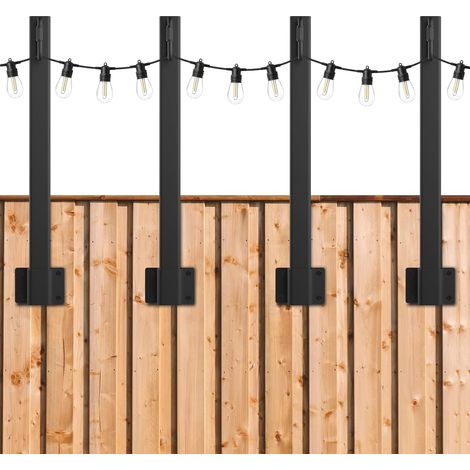 4er-set Verstellbare Außenleuchten Mit Clip, Halterung Für Terrasse, Garten, Hochzeit Und Urlaub