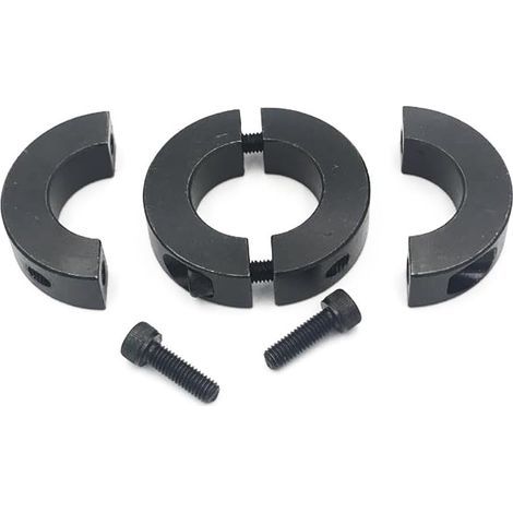 Doppelschlitz-sicherungsring, Schwarz Lackierter Stahl, 40 Mm, Austauschbares Design (40 Mm)