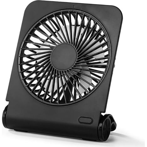 2500mah Tragbarer Usb-ventilator, 4 Geschwindigkeiten Mini Wiederaufladbarer Ventilator, Ultra-leise - Ausrichtbarer Tischventilator