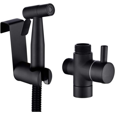 Kit Douchette Wc Edelstahl Schwarz Armatur Für Die Tägliche Körperhygiene
