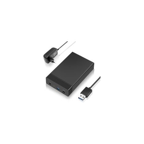 Festplattengehäuse 3,5 Zoll - 5 Gbps Usb 3.0 Auf Sata - Externes Festplattengehäuse Für 2,5" Und 3,5" Ssd/hdd Bis Zu 16 Tb Mit Dc-netzadapter - Uasp-unterstützung - Wärmeableitung