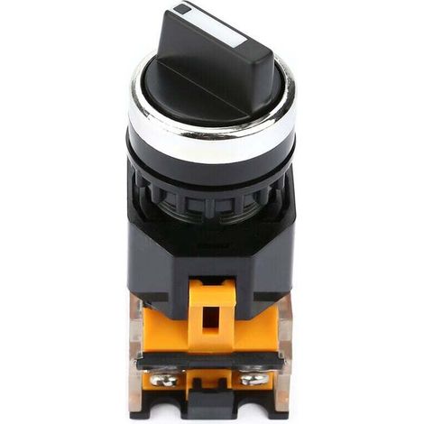 Drehschalter, Runder Knopf 22 Mm, Wasserdichter 2-positionen-wahlschalter Nc + No, Selbsthaltend A