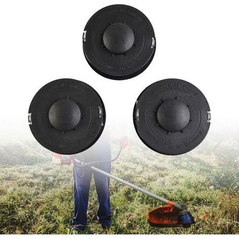 3er-set Rasentrimmerköpfe, Kompatibel Mit Gc-et 4530 Rtv 400 Rtv 550 Rtv 550/1, Ersatz-nylonspule 9,8 M, Durchmesser 1,6 Mm